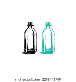 Glass Bottle Vector, vintage essential oils bottles vector, essential oils bottles, Medicine bottles vector.