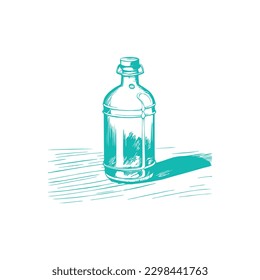 Glass Bottle Vector, vintage essential oils bottles vector, essential oils bottles, Medicine bottles vector.