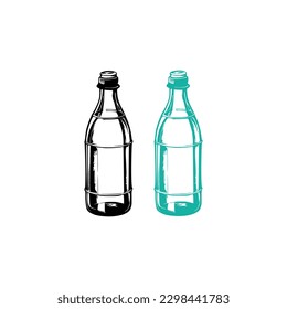 Glass Bottle Vector, vintage essential oils bottles vector, essential oils bottles, Medicine bottles vector.