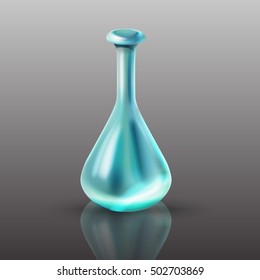 glass bottle, vintage, potion, vector