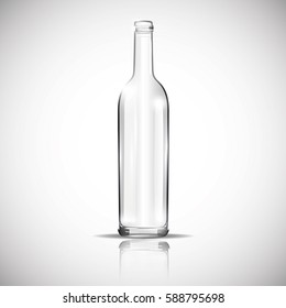 Glass bottle for wine