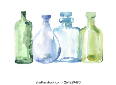 glass bottles 