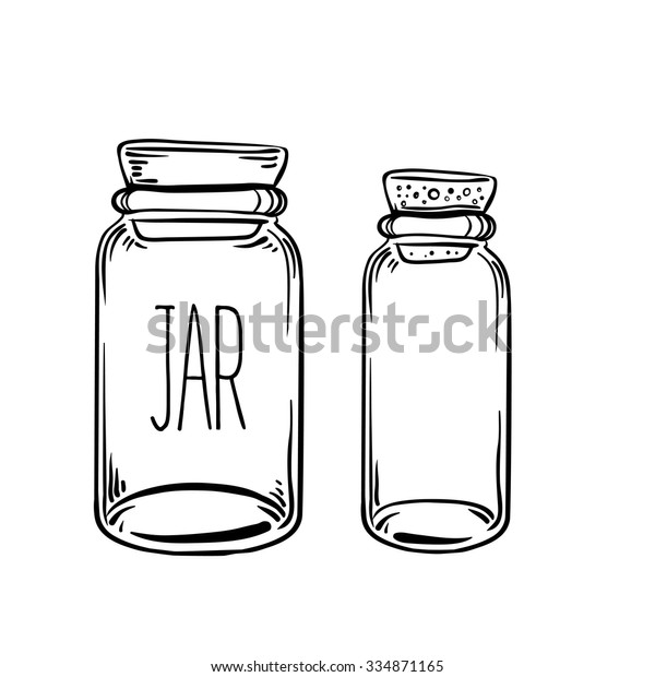 Glass Bottles Vector Illustration On Aged Stock Vector (royalty Free 