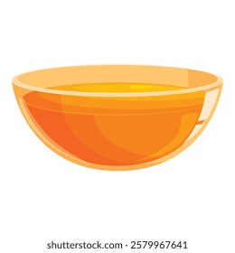 Glass bowl is full of fresh honey, an important ingredient in many recipes