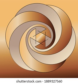 a glass of brown coffee in a different light illustration.