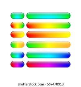  glass button, blank, vector.