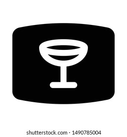 glass button icon is a simple icon, like bottle with simple black color, suitable for various needs of your company or business icon,