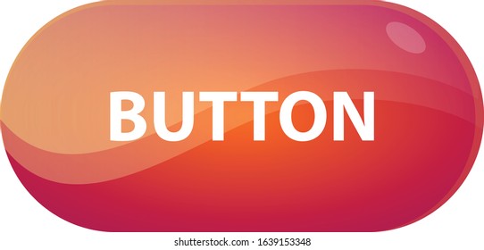Glass button for websites and banners