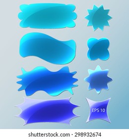 glass buttons