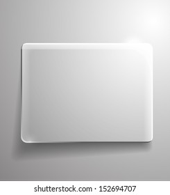 Glass buttons. Vector illustration