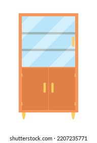 glass cabinet icon on white background