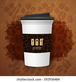 Glass of cafe corporate identity restaurant