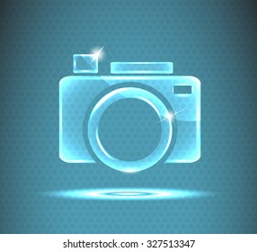 glass camera icon