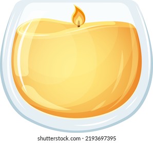 Quema de velas de vidrio, candelabro de vidrio
