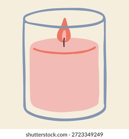 Ilustración vectorial de la vela de cristal	
 Ilustración vectorial