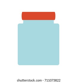 glass canning jar  vector illustration