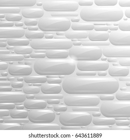 Glass capsules on a white background.