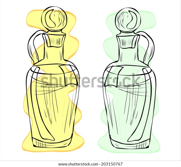 Glass Carafe Vector Illustration Stock Vector (Royalty Free) 203150767