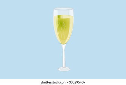  Glass of CHAMPAGNE