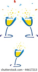 Glass of champagne
