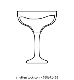 glass of champagne  vector illustration