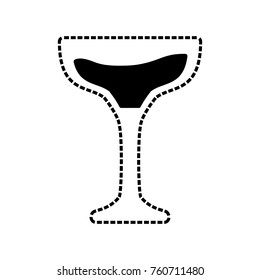 glass of champagne vector illustration