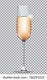 Glass of Champagne Vector Illustration EPS10