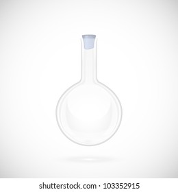 Glass chemical flask