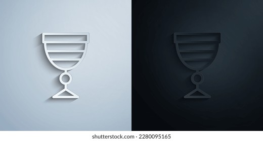 Glass Christianity paper icon with shadow effect vector illuistration design