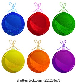 glass christmas toys
