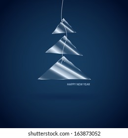Glass Christmas Tree Design.