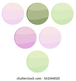 glass circle  infographics Template