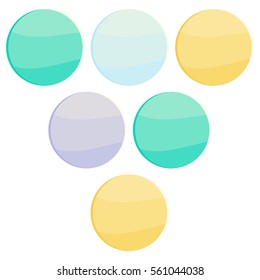 glass circle  infographics Template