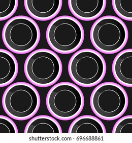 glass circle pattern vector
