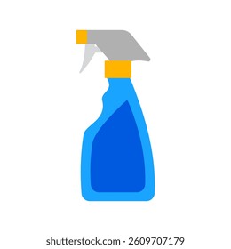 Glass Cleaner Bottle flat icon illustration