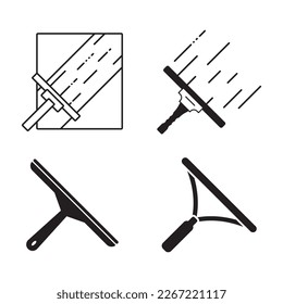 glass cleaner icon vector illustration logo design