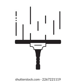 glass cleaner icon vector illustration logo design