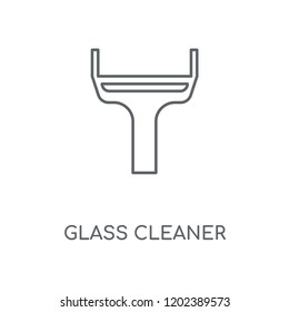 Glass cleaner linear icon. Glass cleaner concept stroke symbol design. Thin graphic elements vector illustration, outline pattern on a white background, eps 10.