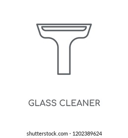 Glass cleaner linear icon. Glass cleaner concept stroke symbol design. Thin graphic elements vector illustration, outline pattern on a white background, eps 10.