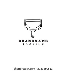 glass cleaner tool logo design icon template black modern isolated vector illustration