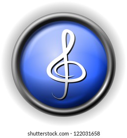 Glass clef icon
