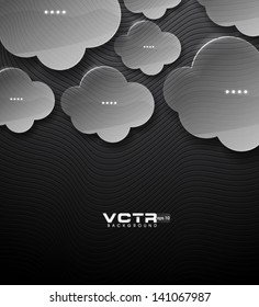 Glass Clouds - eps10 Modern Background