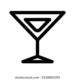 a glass of cocktail, beverage, drink, vector illustration