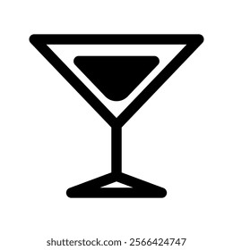 a glass of cocktail, beverage, drink, vector illustration