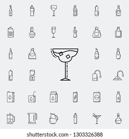 glass of cocktail dusk icon. Drinks & Beverages icons universal set for web and mobile