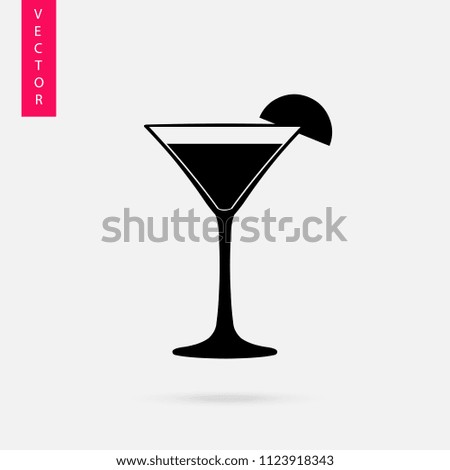 Glass, cocktail icon