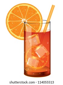 Glass of cocktail vector