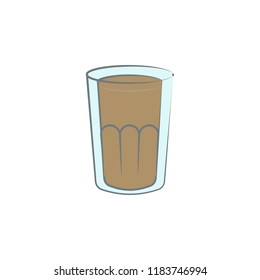glass of coffee colored icon. Element of colored coffee icon for mobile concept and web apps. Color glass of coffee icon can be used for web and mobile