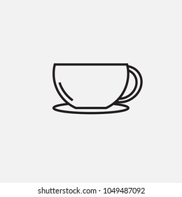 glass of coffee icon vector