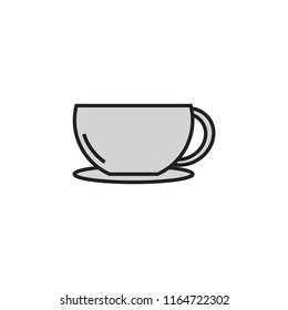 glass of coffee icon vector